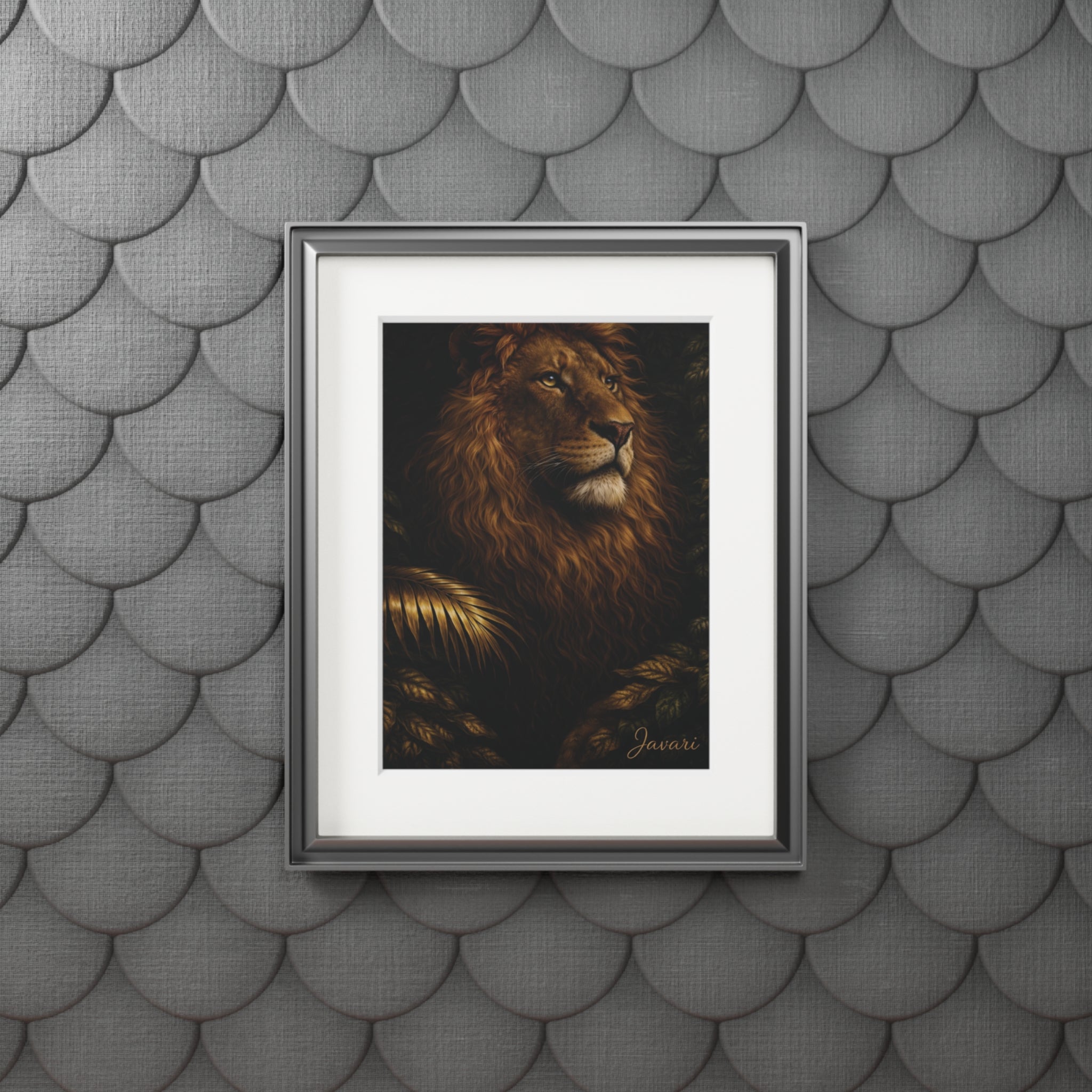 Onyx - The King 👑 Fine Art Print (Passepartout Frame)